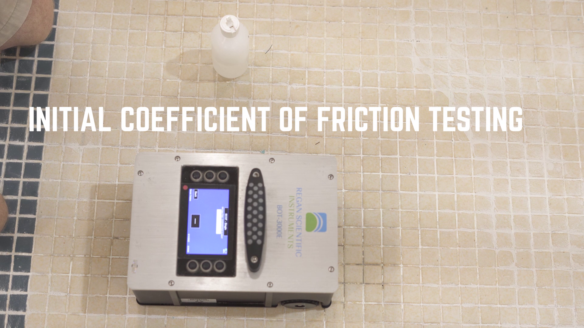 Coefficient of Friction Testing & Reporting Using an ANSI approved Tribometer & Standards